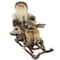 Santa's Workshop 19" Woodsman Santa on Mushing Sled Figure